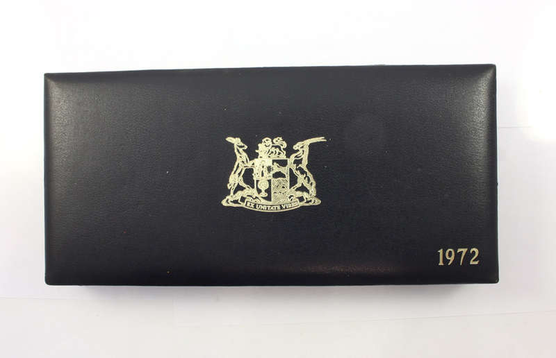 South African Mint Empty Short Proof Set Boxes - 1972 and 1992