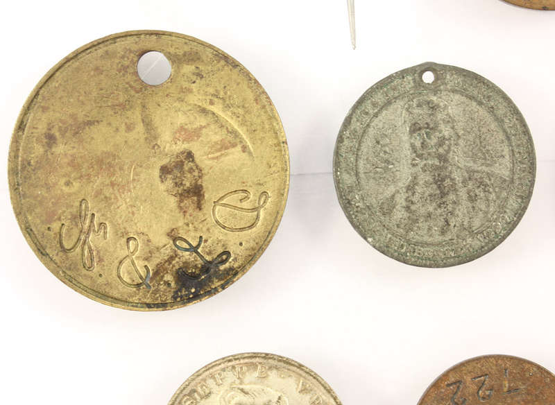 Collection of Medallions Tokens Badges