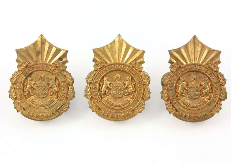 Lebowa Police Cap Badge x 3 - Homelands