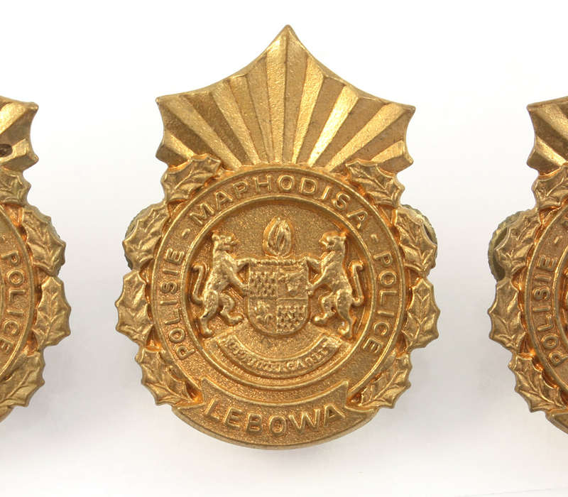 Lebowa Police Cap Badge x 3 - Homelands