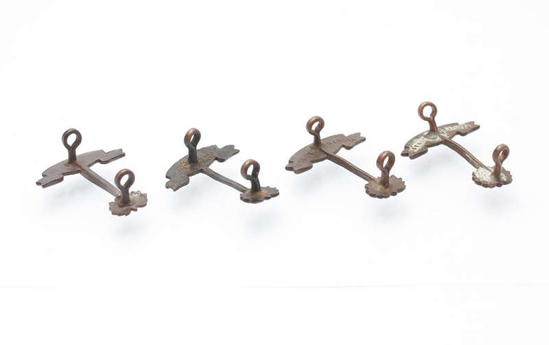 Royal West African Frontier Force (R.W.A.F.F.) collar badges x 4