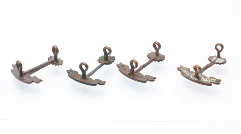 Royal West African Frontier Force (R.W.A.F.F.) collar badges x 4