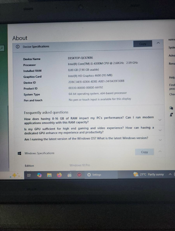 Lenovo ThinkPad L540 i5 4th Gen Laptop