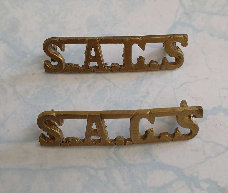 SA Corps of Signals Brass Titles