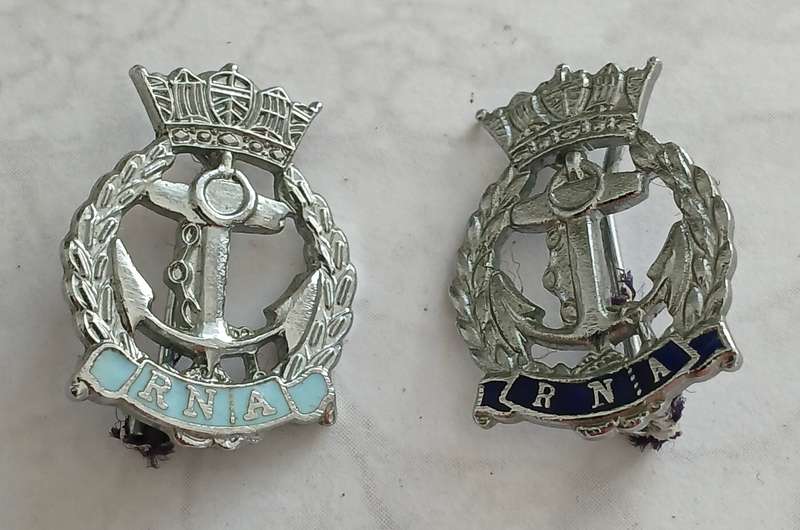 Royal Navy Association Lapel Badges x2