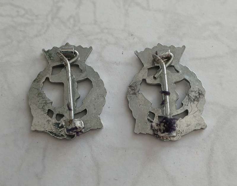 Royal Navy Association Lapel Badges x2