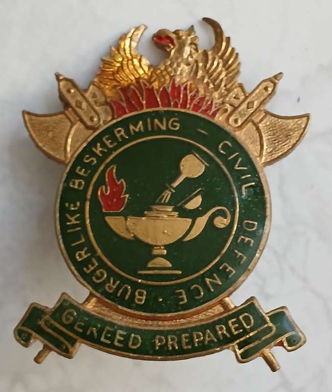 Civil Defence Cap Badge