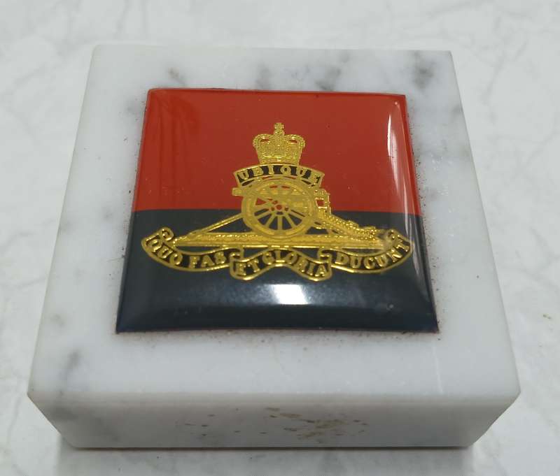 Royal Artillery Paperweight