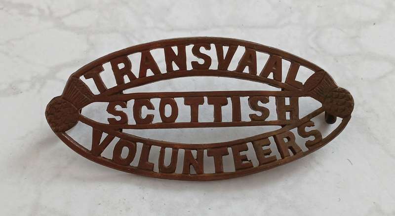 Transvaal Scottish Volunteers Shoulder Title