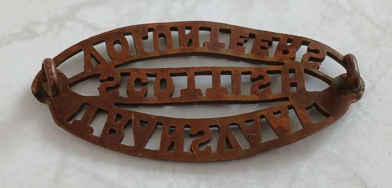 Transvaal Scottish Volunteers Shoulder Title