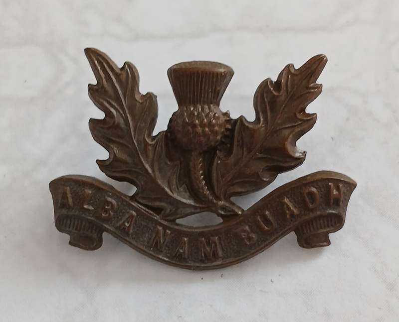 Transvaal Scottish Collar Badge