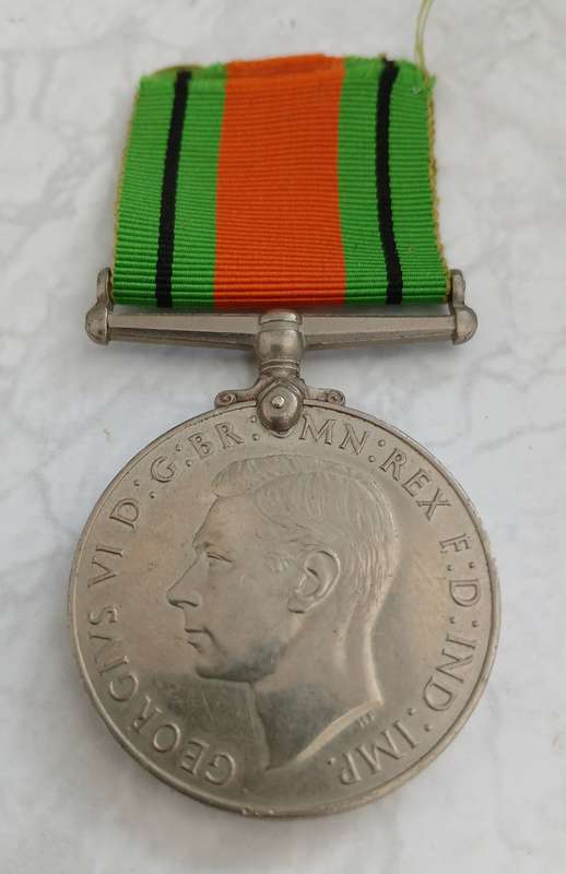 WW2 Era Defence Medal, full size, unnamed.