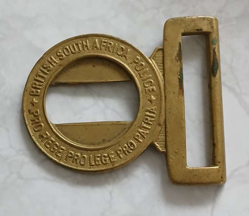 British South Africa Police Buckle - Part of...