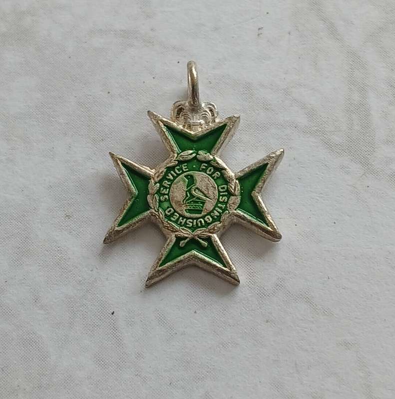 Rhodesia Prison Cross for Distinguished Service Medal - Miniature - Reproduction