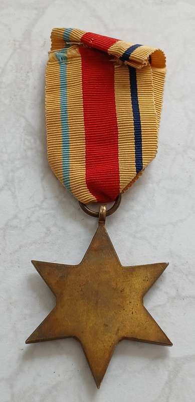 WW2 Africa Star, full size, not named.