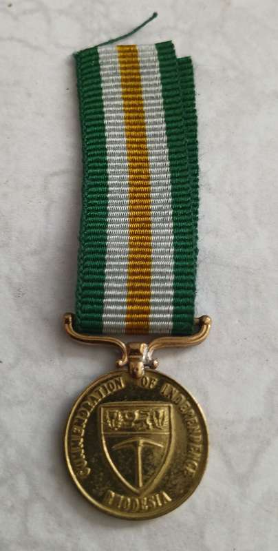 Rhodesia Independence Commemorative Decoration - miniature