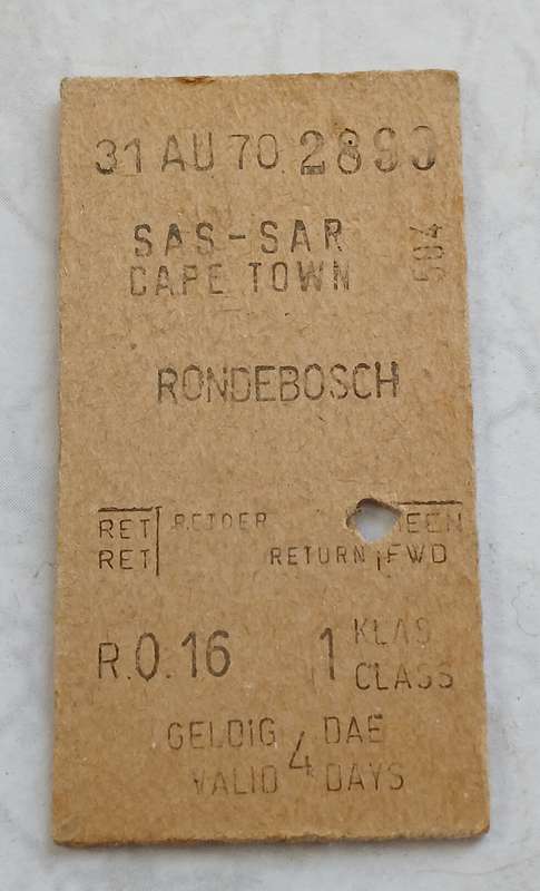 SAR / SAS Train Ticket