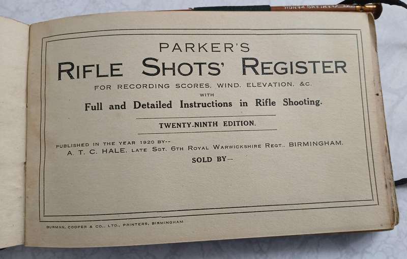 Parker's Rifle Shot Register
