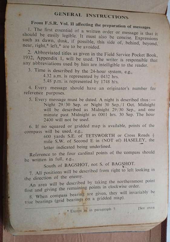 Field Message Book