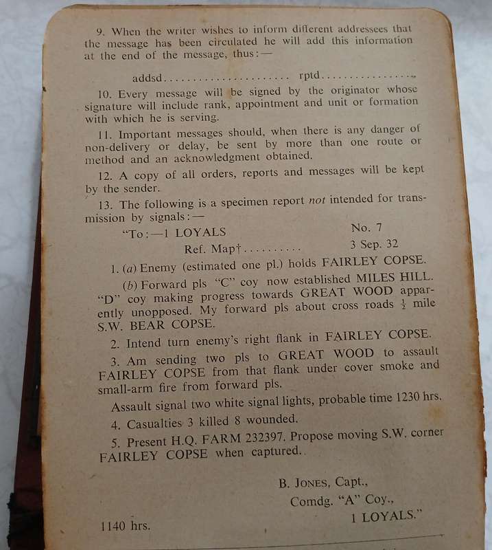 Field Message Book