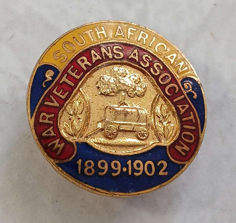 SA War Veterans Association Lapel Badge - Boer War Era
