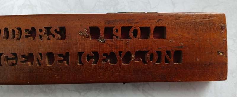 Boer War POW Handcraft - Box with Coins - Ceylon
