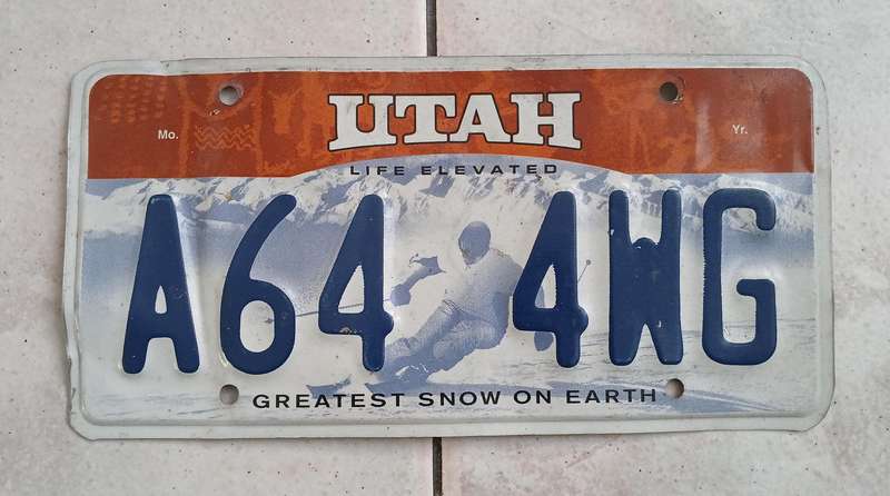 US Number Plate
