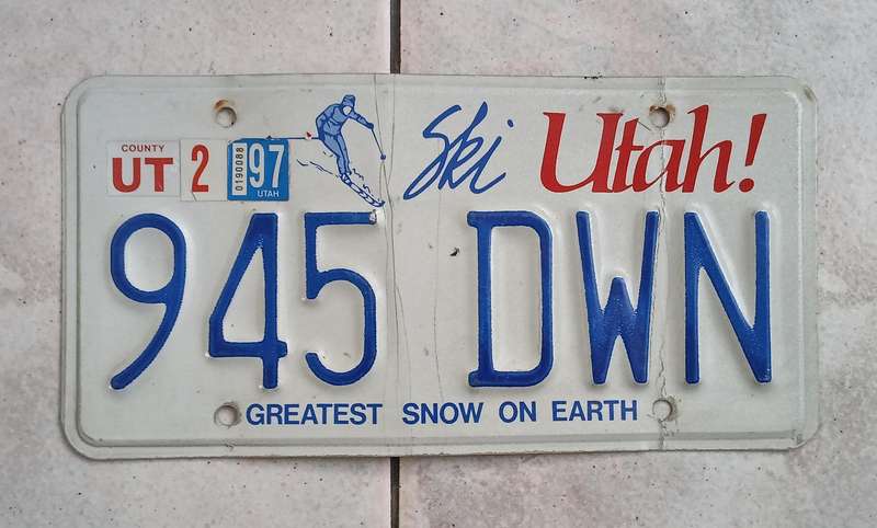 US Number Plate