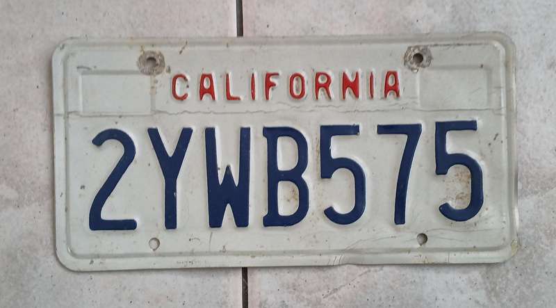 US Number Plate