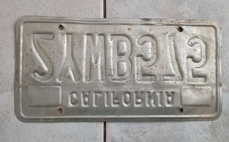 US Number Plate