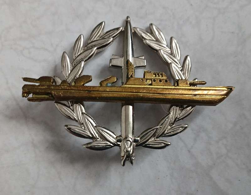 SA Navy Strike Craft Flotilla Breast Badge - voided cannons