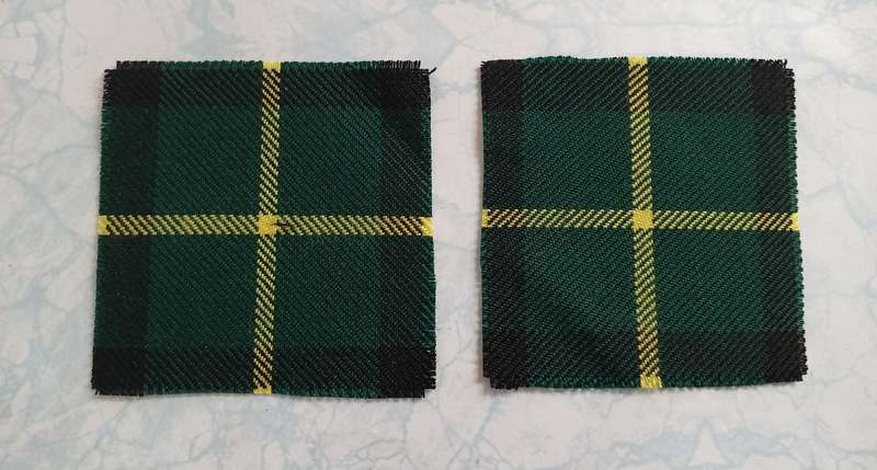 Cape Town Highlanders Balmoral Badge Tartan Backing