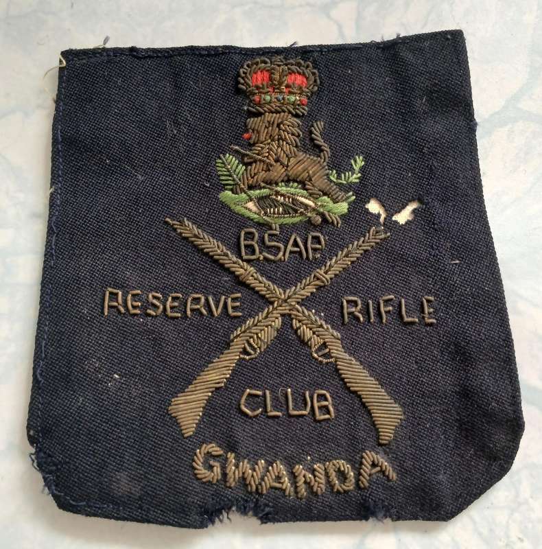 BSAP Reserve Rifle Club Gwanda Blazer Badge