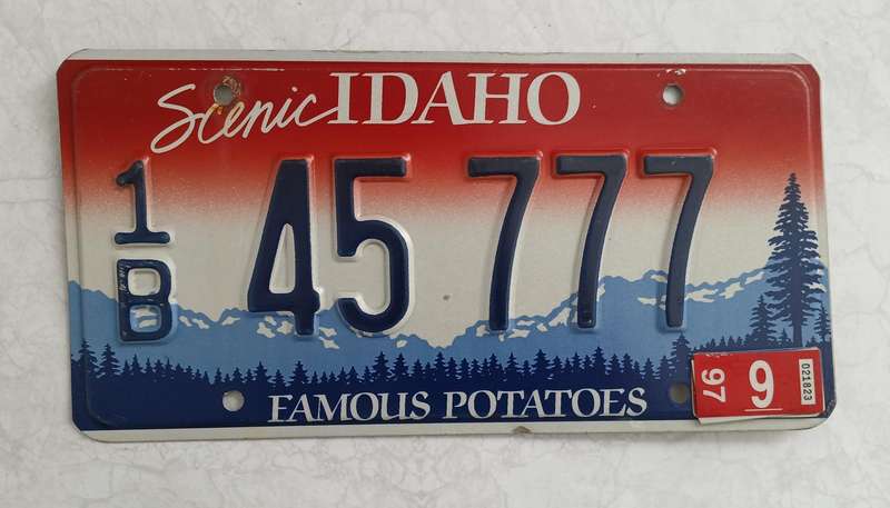 US Number Plate