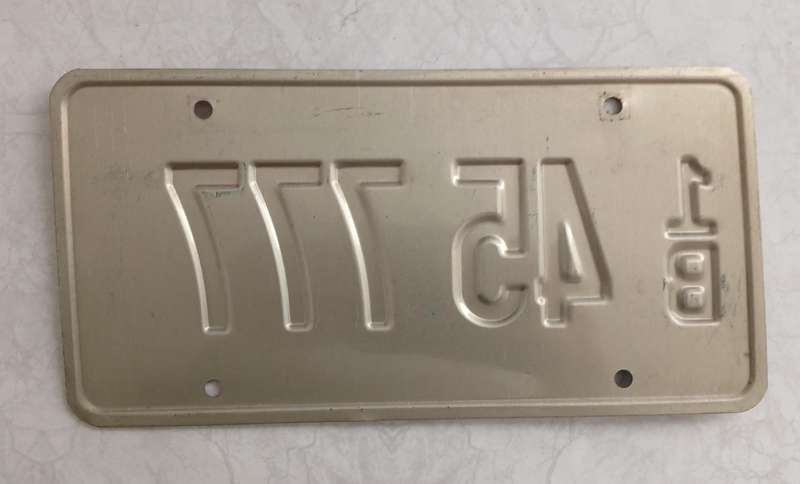US Number Plate