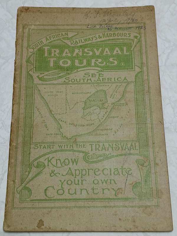 SAR&H / SAS&H Tour Transvaal 1930