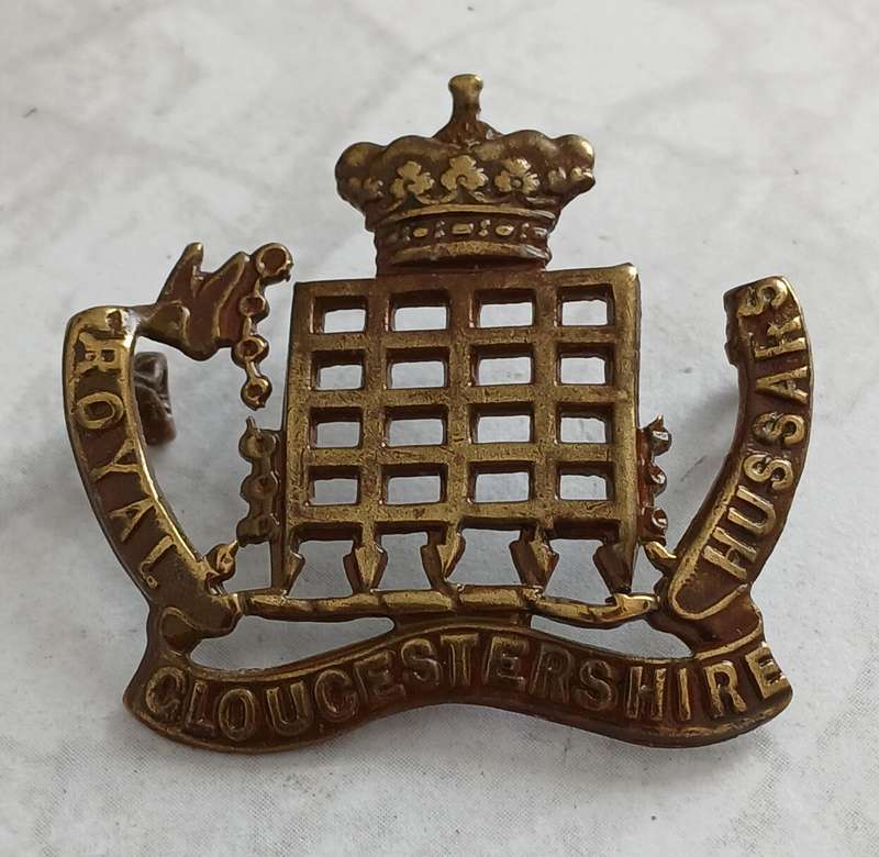 Royal Gloucestershire Hussars Cap Badge - Victorian Crown
