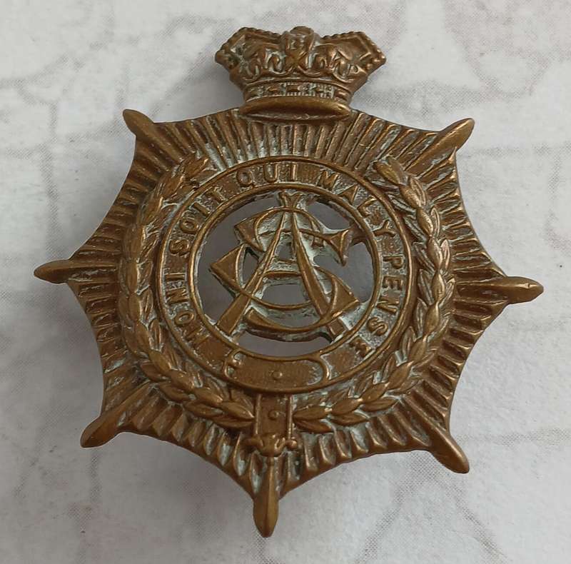 British Army ASC Cap Badge - Victorian Crown
