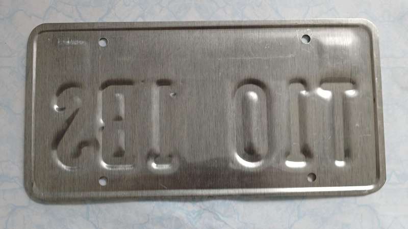 US Number Plate