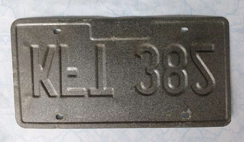US Number Plate