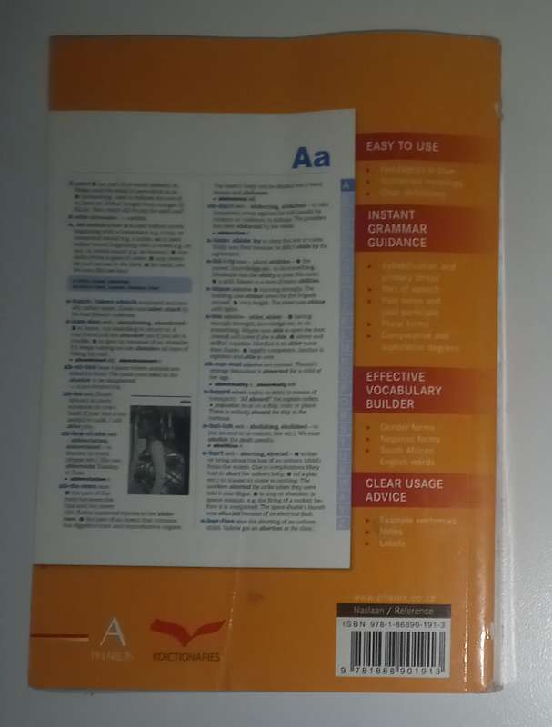 ENGLISH DICTIONARY FOR SOUTH AFRICAN SCHOOLS Pharos  