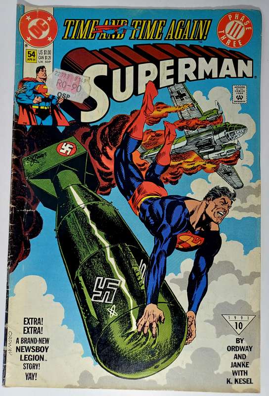 DC Comics Superman #54 (April 1991)  Iconic Issue!