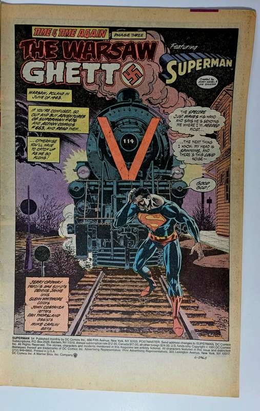 DC Comics Superman #54 (April 1991)  Iconic Issue!
