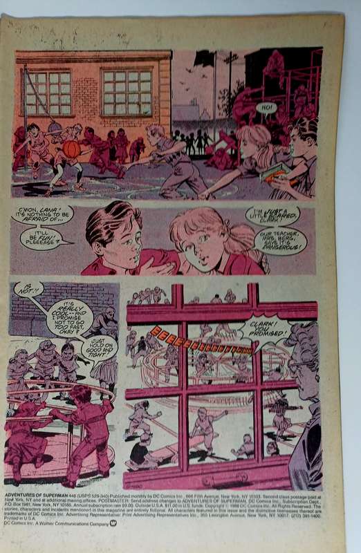 DC Comics The Adventures of Superman #446 (Nov 1988)   Key Issue