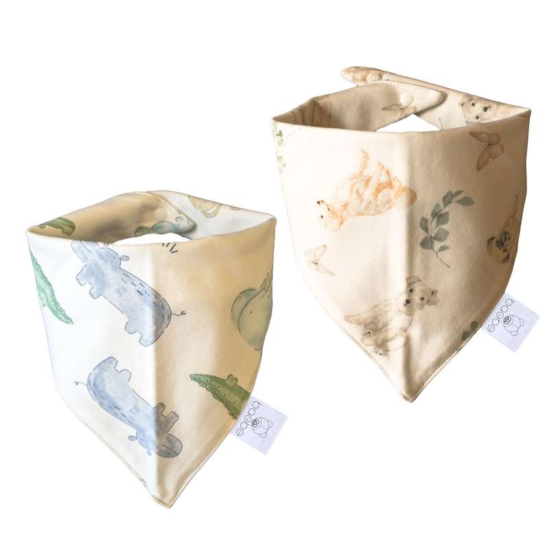 baebe - 2pcs Triangle Cotton Bib