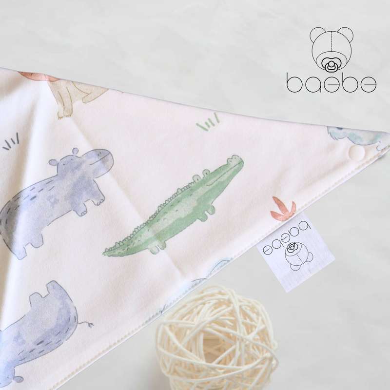 baebe - 2pcs Triangle Cotton Bib