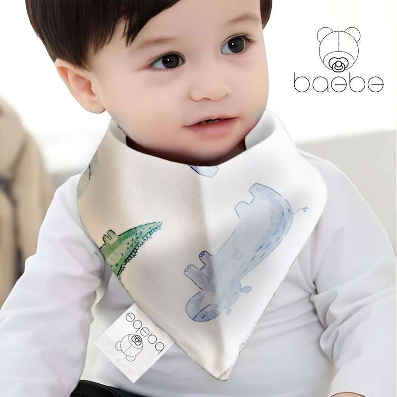 baebe - 2pcs Triangle Cotton Bib