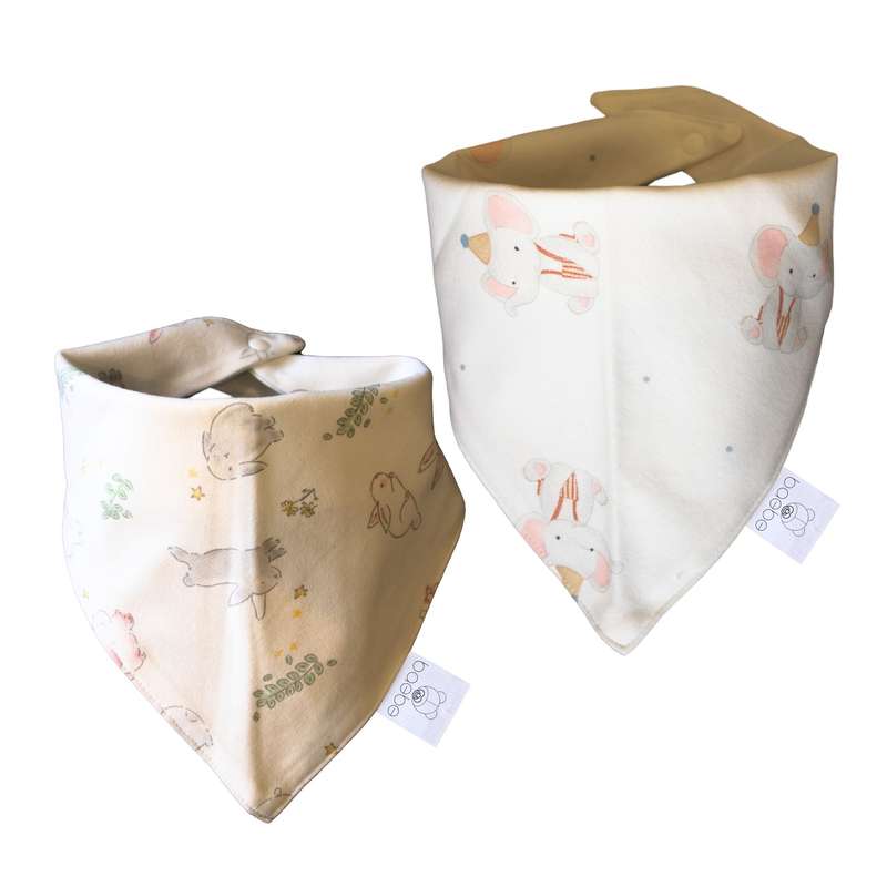 baebe - 2pcs Triangle Cotton Bib