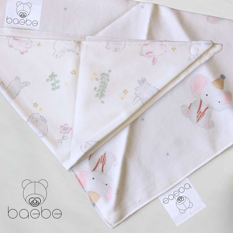 baebe - 2pcs Triangle Cotton Bib