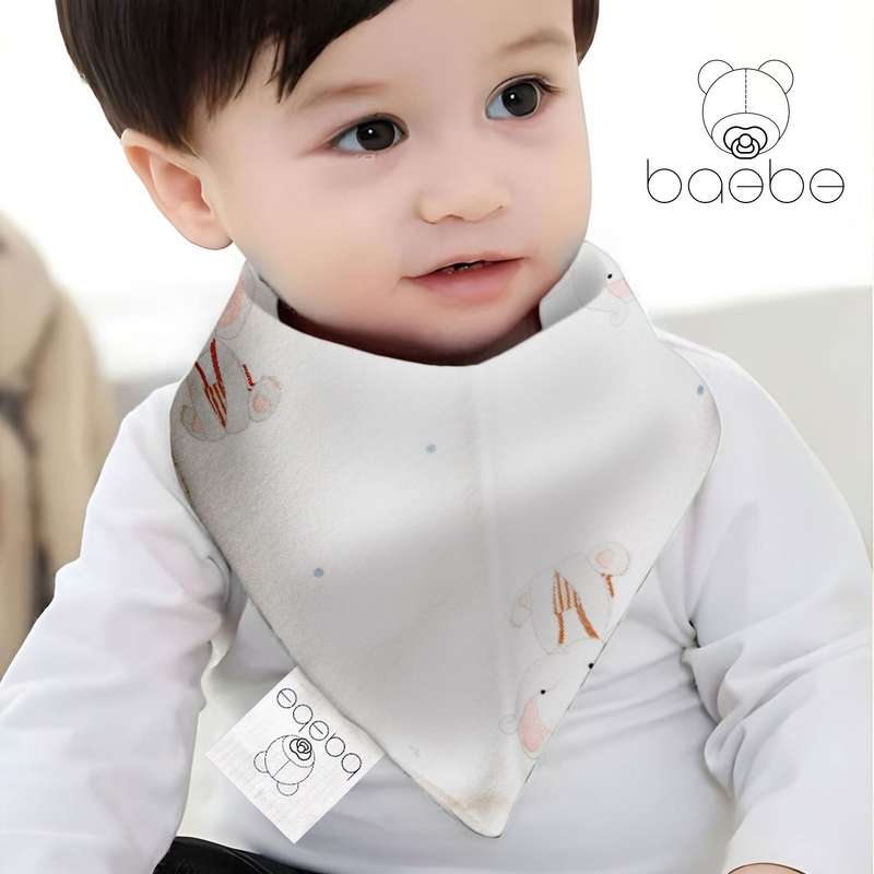 baebe - 2pcs Triangle Cotton Bib
